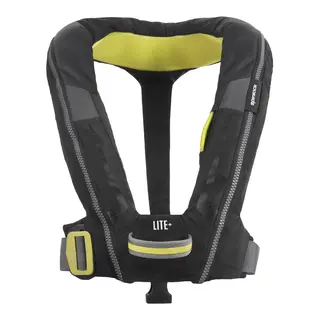 SPINLOCK Deckvest Lite+ Sort Oppbl&#229;sbar seilvest 170N m/PLB feste
