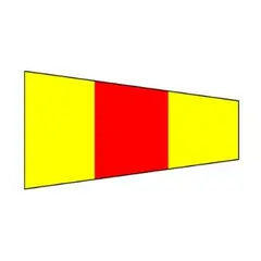 Signalflagg (30 x 45 cm) tall 0