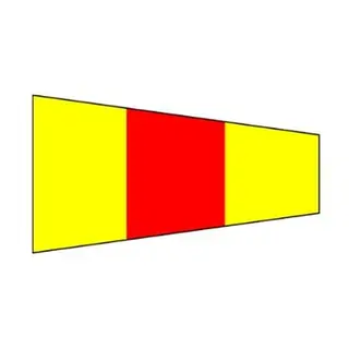 Signalflagg (30 x 45 cm) tall 0