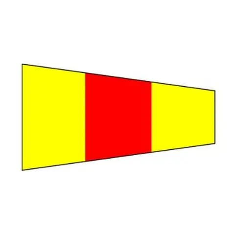 Signalflagg (30 x 45 cm) tall 0 