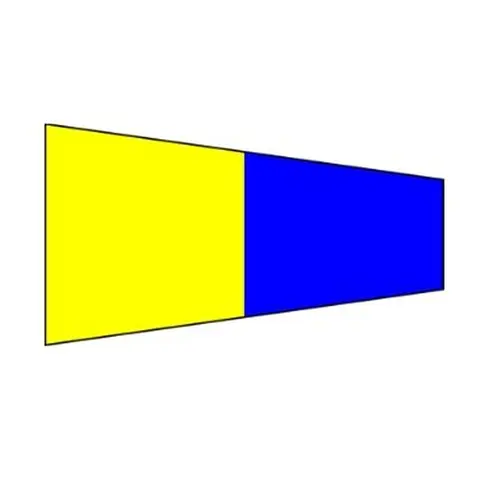 Signalflagg (30 x 45 cm) tall 5 