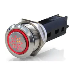 BEP Summer/alarm LED, R&#248;d 12V