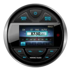 1852M Marine stereo DAB+, Bluetooth Rund - Sort/s&#248;lv