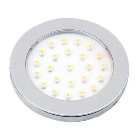 NAUTICLED downlight innfell. varmhvit m/bryter 10-30V 