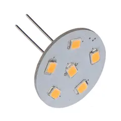 NAUTICLED innsats G4, 2700K/varmhvit 6 SMD - 1W - bakpin - dimmbar