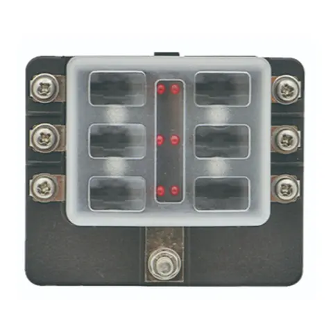 1852M Sikringsholder LED indikator 6 uttak 