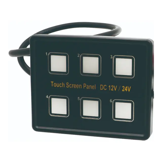 1852M Bryterpanel - 6 touch brytere 12V 