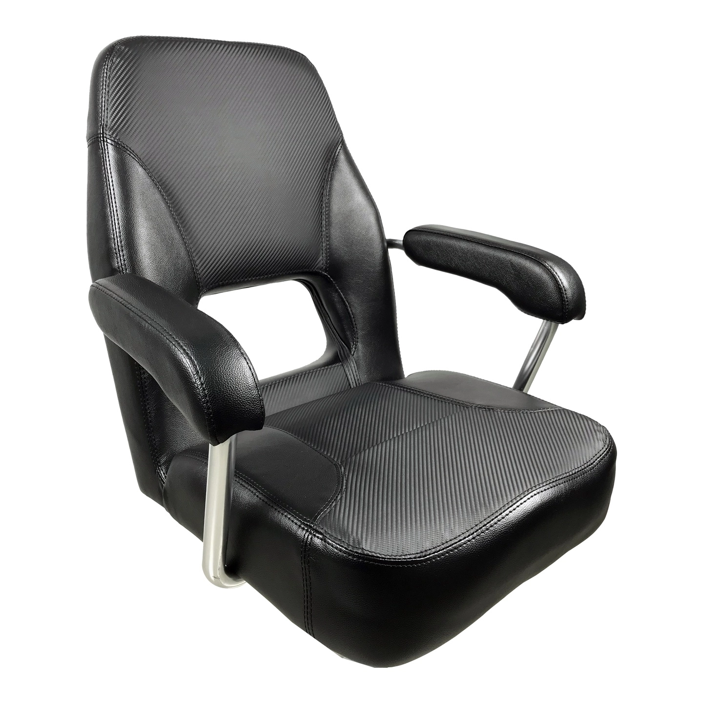 MARINVENT Båtstol Cruiser 58 Sort / sort karbon - Marine vinyl