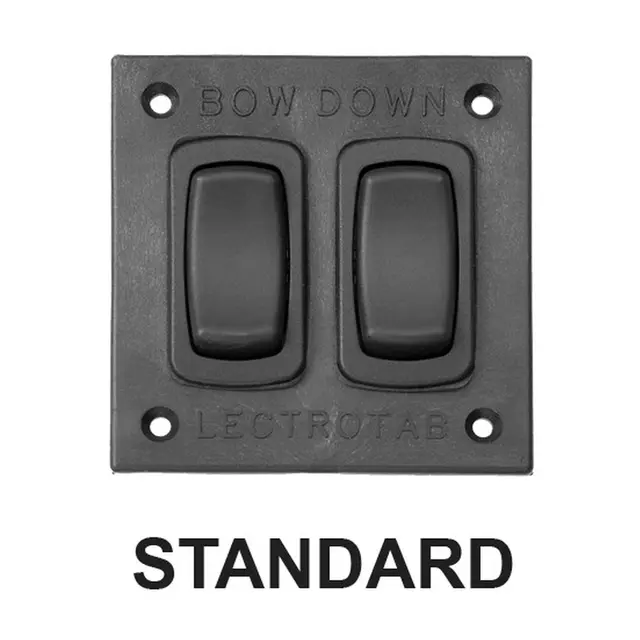 LECTROTAB Trimplan komplett alu 9x9" 12V Kit inkl. standard bryterpanel 