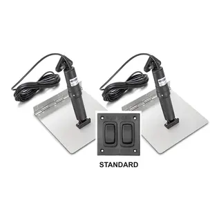 LECTROTAB Trimplan komplett alu 9x9&quot; 12V Kit inkl. standard bryterpanel