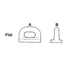 SEASURE Seilglider HA89 - 5 pk. Flat - A:19mm / B: 16mm