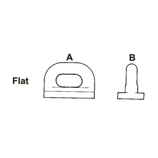 SEASURE Seilglider HA89 - 5 pk. Flat - A:19mm / B: 16mm