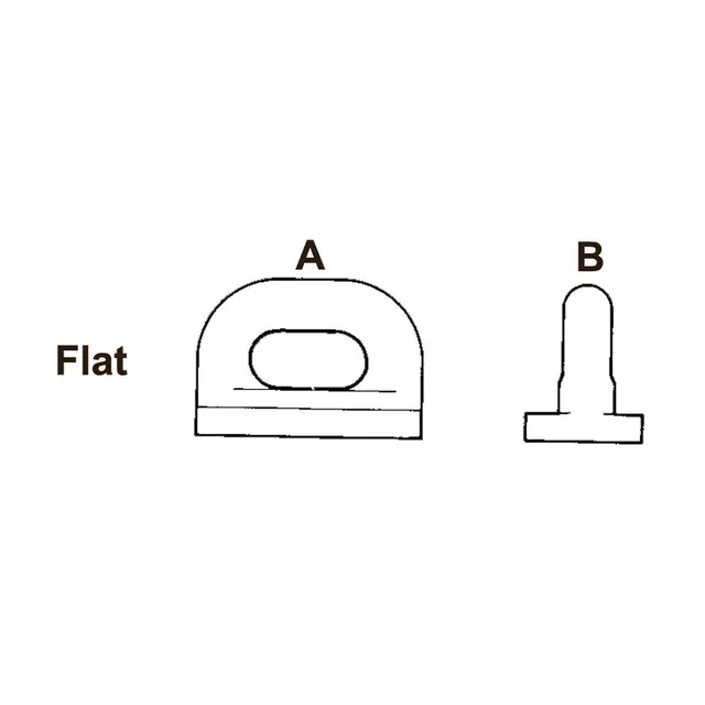 SEASURE Seilglider HA89 - 5 pk. Flat - A:19mm / B: 16mm 