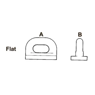 SEASURE Seilglider HA90 - 5 pk. Flat - A:19mm / B: 18mm
