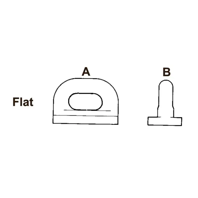 SEASURE Seilglider HA90 - 5 pk. Flat - A:19mm / B: 18mm 