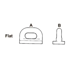SEASURE Seilglider HA91 - 5 pk. Flat - A:19mm / B: 22mm