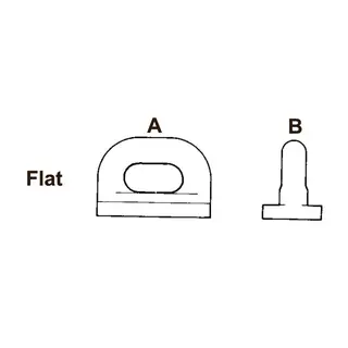 SEASURE Seilglider HA91 - 5 pk. Flat - A:19mm / B: 22mm