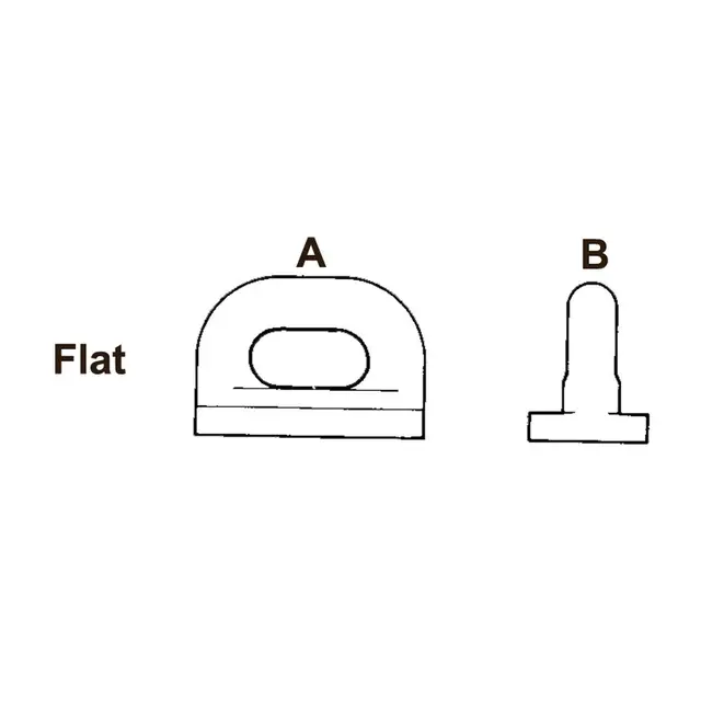 SEASURE Seilglider HA91 - 5 pk. Flat - A:19mm / B: 22mm 