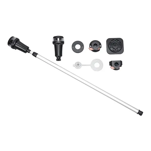 Batterilanterne LED sett Lanternemast teleskopisk 79 - 135 cm 