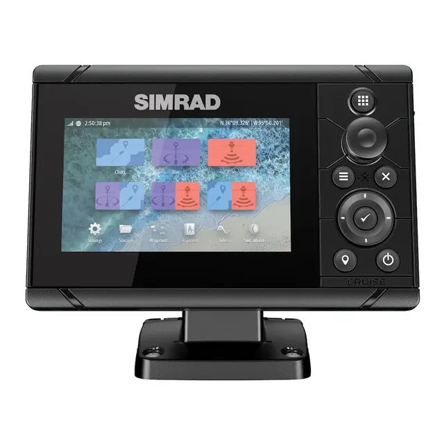 DEMO-SIMRAD Cruise 5 - m/ svinger 5" Kartplotter m/knappebetjening 