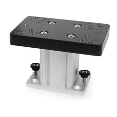 CANNON Sokkel Aluminium, Fast - 4&quot; 10cm - ferdig hull til Cannon