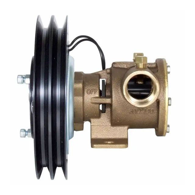 JABSCO Impellerpumpe m/reimdrift - 1" 12V Clutch - Dobbel reim (2A) 