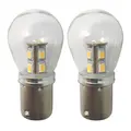 1852M LED Pære m/kuppel 12/24V - 2pk BA15S - Varmhvit - 140 lumen