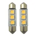 1852M LED pære 12/24V - 2pk Festoon 37 - Varmhvit - 40 lum (120°)