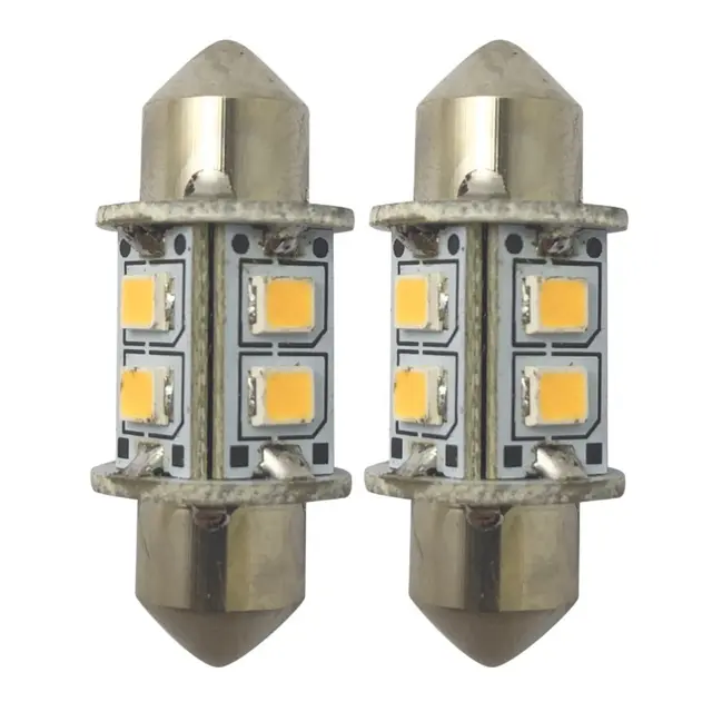 1852M LED pære omni festoon 360° 31mm - varmhvit 2-pk 
