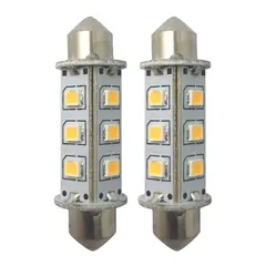 1852M LED p&#230;re omni festoon 360&#176; 42mm - varmhvit 2-pk
