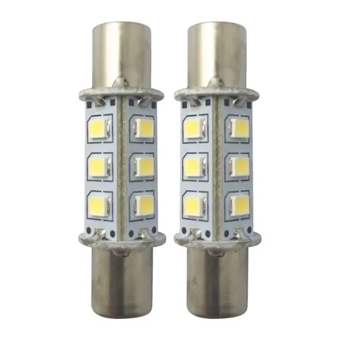 1852M LED lanternepære 2-pk BS43 sokkel - Kaldhvit
