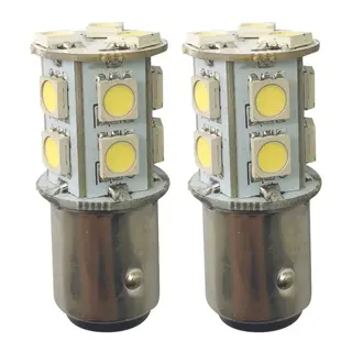1852M LED Lanternep&#230;re 12/24V - 2pk BAY15D - Hvit/R&#248;d/Gr&#248;nn - h&#248;y lysstyrke