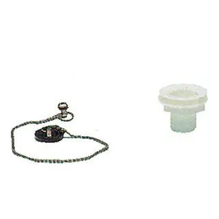 Vaskavløp kompl. for Ø30mm hull Ø3/4" (19mm) rett tilkobling 