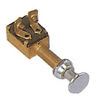 Uttrekksbryter 1-trinn Maks 10A - 12V - Forkrommet