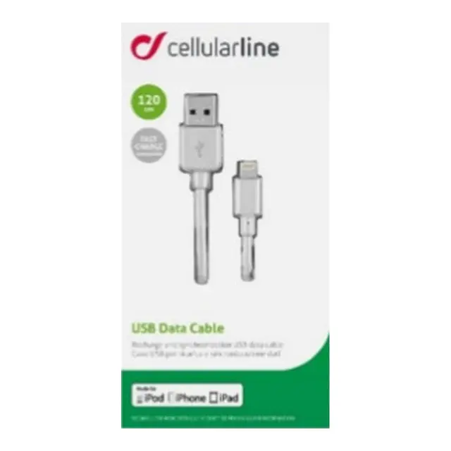 USB lader til iPhone - iPad Lightning kabel 1,2m 