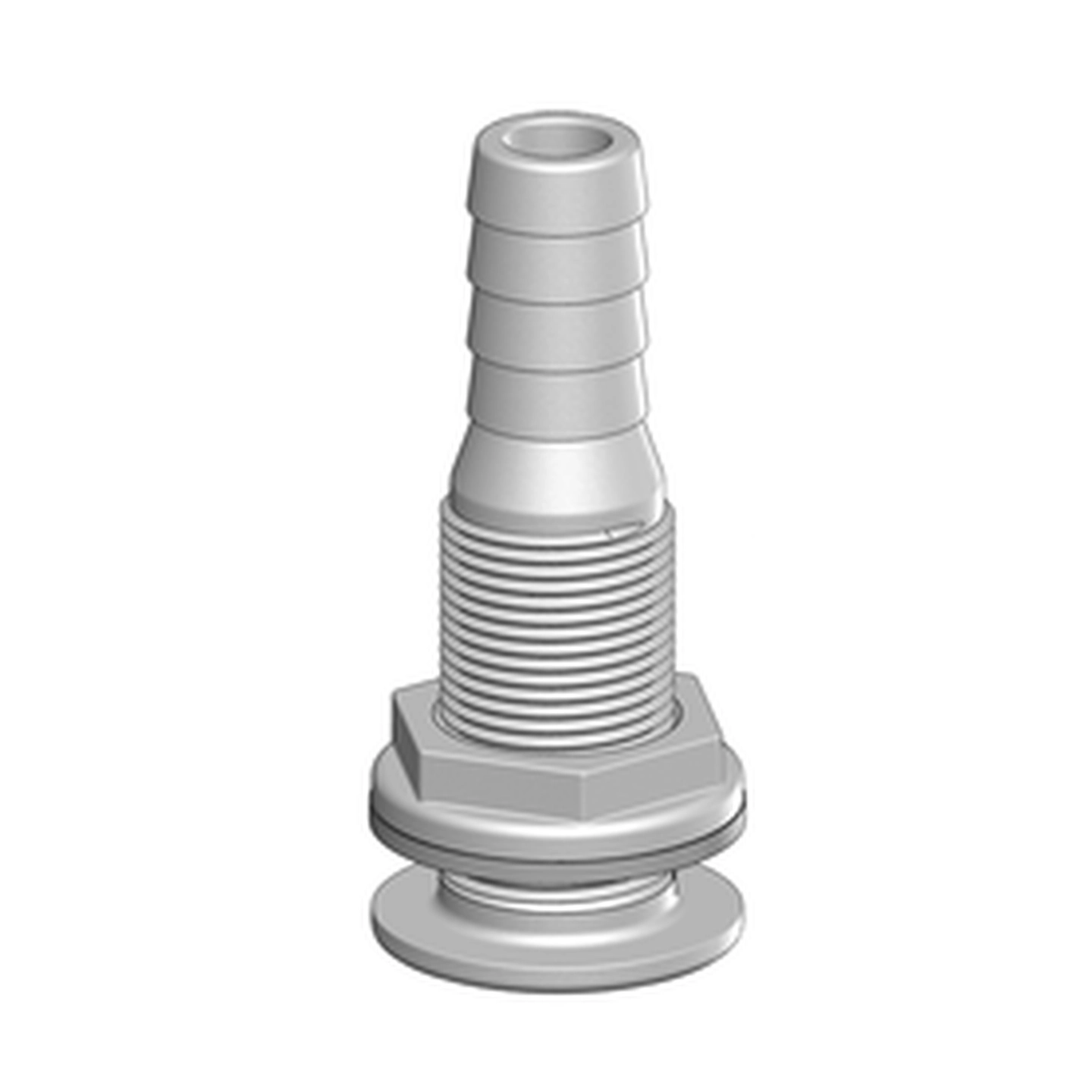 TRUDESIGN Skroggjennomføring 3/4" - 19mm 90427 - Hvit