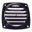 Ventilrist 3&quot; plast - sort flat
