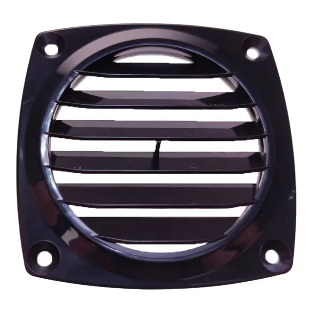 Ventilrist 3" plast - sort flat 