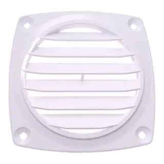 Ventilrist 3&quot; plast - hvit flat