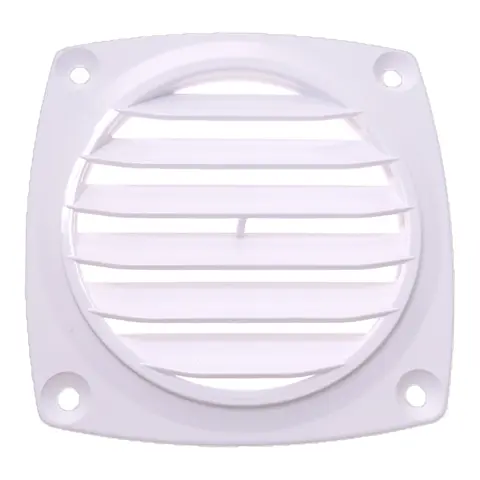 Ventilrist 3&quot; plast - hvit flat