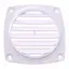 Ventilrist 3&quot; plast - hvit flat