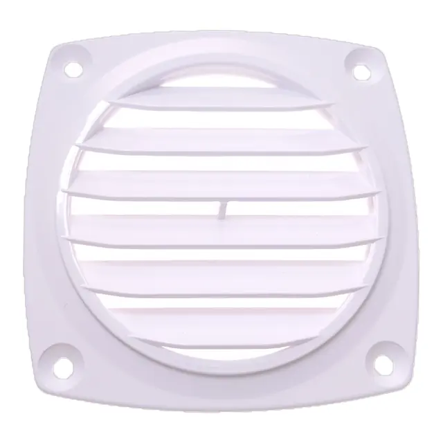 Ventilrist 3" plast - hvit flat 
