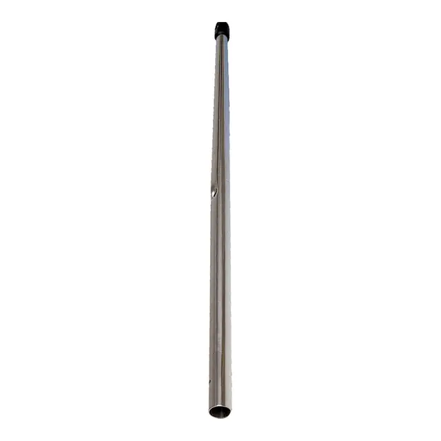 Rekkestøtte stål 61cm (sort topp) Ø25mm rør 