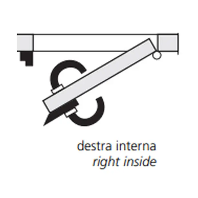 Utenpål. dørl. høyre inn 