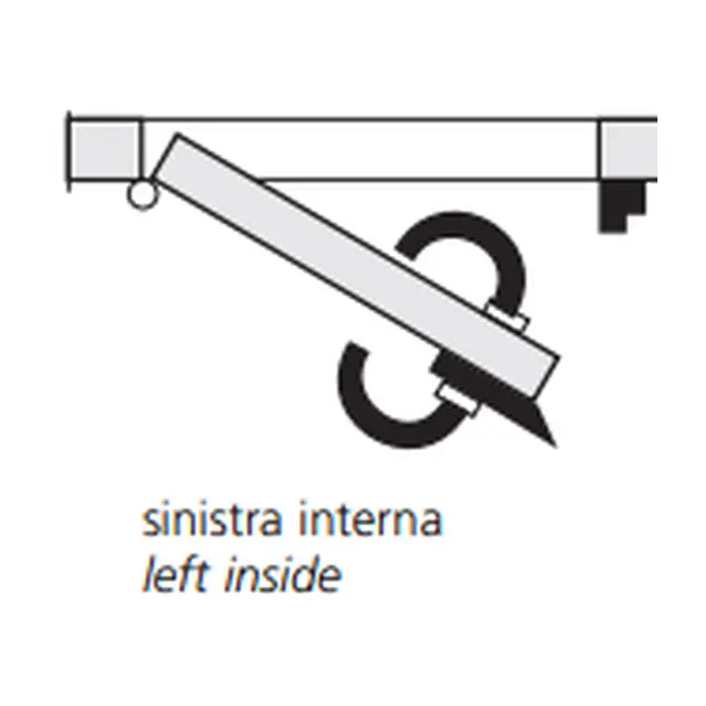 Utenpåliggende dørlås, venstre inng. 