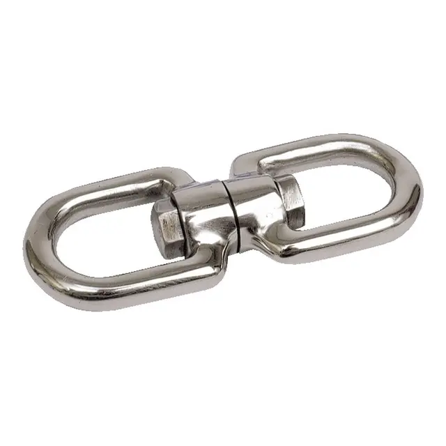 Svivel m/lukket øye i begge ender, 13mm syrefast 316 