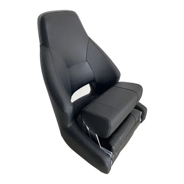 MARINVENT Båtstol MI-RM52 Sort - Marine vinyl - Flip-up 