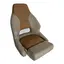 MARINVENT B&#229;tstol MI-RM52 beige / brun - marine vinyl - Flip-up