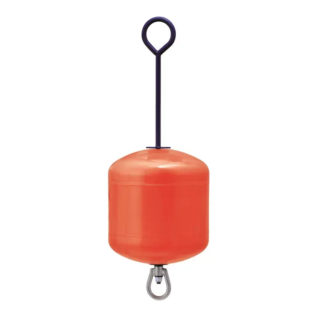 POLYFORM Fortøyningsbøye MB100L - Ø380mm Rød - Lang - PE Hardplast fylt med skum 