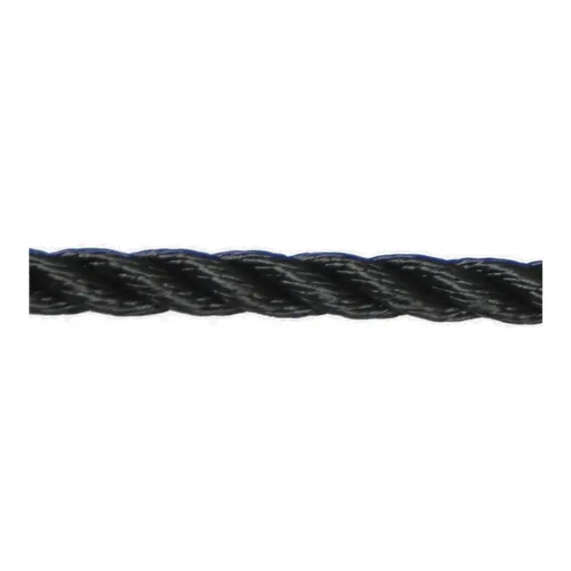 ROBLINE Cormoran, sort Ø10 mm / 200m 